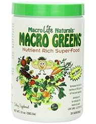 Health and Beauty: Macro Greens Nutrient-Rich Super Food Supplement, 30 Servings, 10 oz (283.5 g), Package May Vary - Miracle Greens