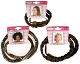 Tonytail Braided Headband Package, Light Brown, 3-count
