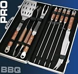 Eigenschaften Elecsa GmbH  / PRO BBQ Grillbesteck Besteck im ALU GRILL Koffer original ELECSA 1525