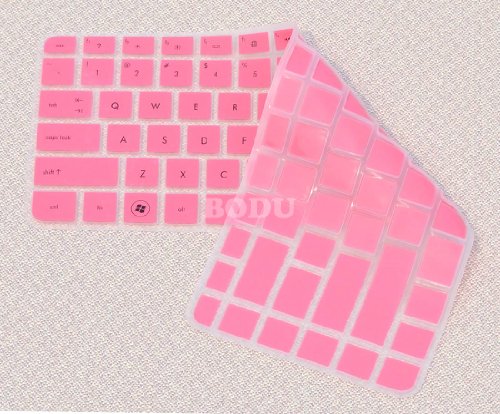Bodu Colorful Keyboard Protector for HP Pavilion G4 G6 M4; Envy 4 6 15 Pro; DM4 DV4; HP 450 1000 2000; Presario 431 430 450 Q43 CQ57 CQ45,Pavilion TouchSmart 14-B137TX,242 G1 246 G1 (Pink)