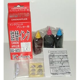 【クリックで詳細表示】3colors CANON用詰替インク BC-71/91対応 DCI-90T3： パソコン・周辺機器