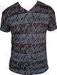Code of Silence 'Quest' Mens 100% Cotton V-Neck T-Shirt in Choice of Colors