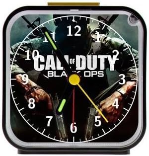 Lucky whale Custom call of duty black ops Alarm Clock as a Nice Gift Black 3.27inch