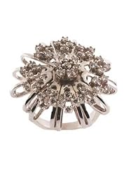 Certified 4.50ct Diamond Snowflake Ring and Earring Set