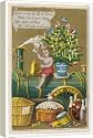 16 Inch Box Canvas (40cm) NEW YEAR BOY and TRAIN 19C by Mary Evans