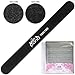 Pana (Grit: 100 x 180, Pack of 50 Pieces) USA Professional Black Round Emery Board Nail Files