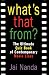 What's That From?: The Ultimate Quiz Book of Contemporary Movie Lines