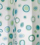 InterDesign Geometric Shower Curtain, 72-Inch by 72-Inch, Kiko