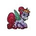 Filly Fairy Melian Art 7,3 cm * 7,3 cm B�GELBILD AUFN�HER APPLIKATION lila violett pink rosa gr�n Fl�gel Krone Tier Tiere Pferd Pferde Einhorn Princess PATCH