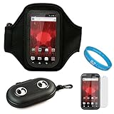 Black Moisture Resistant Protective Neoprene Exercise Workout Armband with  ....