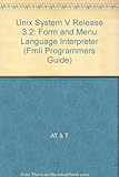 UNIX system V release 3.2