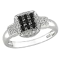 14K Black/White Diamond Ring