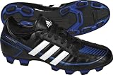 adidas Puntero VI TRX FG Soccer Cleats (Little Kid/Big Kid),Black/Running White/True Blue,6 M US Big Kid