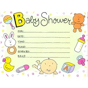 Baby Shower Invitations - 16 Cnt.