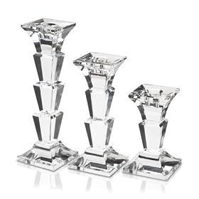 Mikasa Celebrations Delray 4-3 4-Inch, 6-3 4-Inch, 8-1 2-Inch Taper Holders by Mikasa