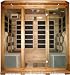 4 Person Sauna FIR FAR 8 Carbon Heaters Infrared Heat + 2 Ceramic Floor Heaters Red Cedar Wood New
