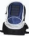 Blue Solar Backpack and Cell Phone Charger. 3 watt Solar Power, 3, 000mAh Rechargable Battery.
