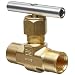 Parker V Series Brass Needle Valve, Inline, Hand Wheel, Blunt Stem, NPT Female