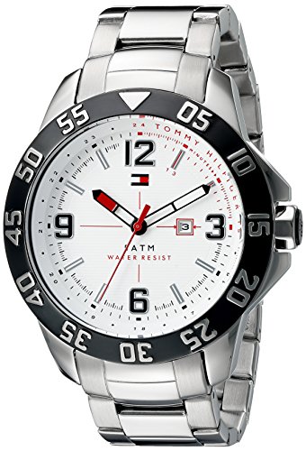 Tommy Hilfiger Men's 1790988 Cole Analog Display Quartz Silver Watch