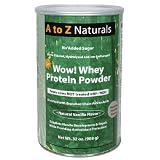 A to Z Naturals Wow! Whey Protein Powder, Natural Vanilla Flavor, 32 Ounces