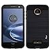 Moto Z Force Case, Tauri [Shock Absorbent] Slim Brush Texture Hybrid Defender Armor Protective Case Cover For Motorola Moto Z Force Droid - Black