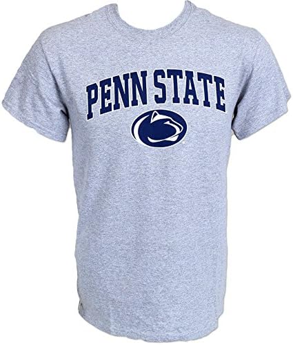 Penn State T-Shirt Arching Over Lion Head Gray - M - Gray