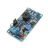 uxcell　アラーム遅延時間リレーモジュール　セキュリティーシステム　DC 5V　ブルー　金属　ラスチック