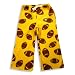 Grandma Pajama Pants - Mens Polar Fleece Football Pajama Pant, Gold, Brown
