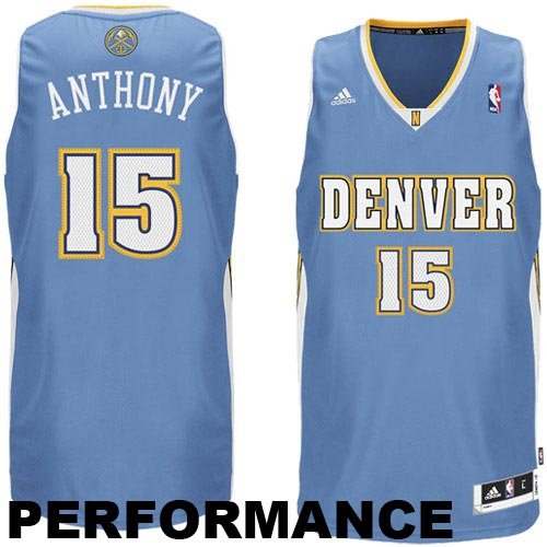 Adidas Denver Nuggets Carmelo Anthony Revolution 30 Swingman Road Jersey Extra Large