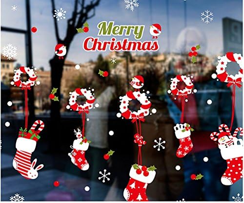 Merry Christmas Wall Decals, Removable DIY Home Decorations or As the Gifts (XY-QT-4)