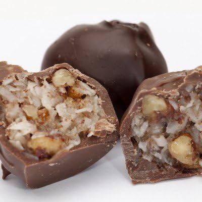 Village Chocolatier - Chocolate KoKo Nut 1Lb Box Mix Dark/Milk Chocolate