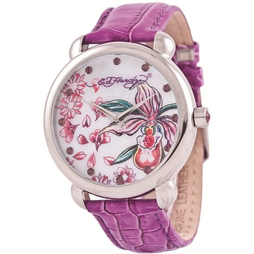 Ed Hardy Women's GN-PU Garden Purple Watch