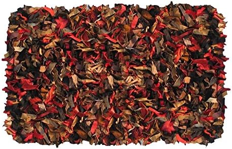 Home Weavers Leather Shaggy Area Rug, 8 by 10', Stripe, Multicolor