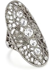 House of Harlow 1960 Palladium-Plated Oval Finger Ring