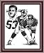 Minnesota Vikings Framed Mick Tingelhoff Minnesota Vikings By Michael Mellett 26 X 30 - Cherry
