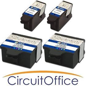 4 PK Kodak Compatible 1215581 Black and 1810829 Color cartridges for Kodak ESP 5, Kodak ESP 7 , Kodak ESP 9