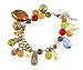 Bracelet - B172 - Assorted Beads - Charm Style ~ Antique Gold Tone