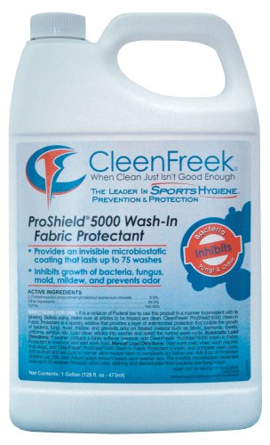 CleenFreek SportsHygiene 1 Gallon ProShield 5000 Wash In Antimicrobial Fabric Protectant picture 515IEGmctYL CleenFreek SportsHygiene 1 Gallon ProShield 5000 Wash In Antimicrobial Fabric Protectant