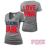 Cleveland Indians Victoria's Secret PINK&Atilde;&macr;&Acirc;&iquest;&Acirc;&frac12; Deep V-Neck Bleacher Babe Tee
