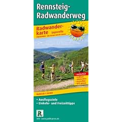 Radwanderkarte Rennsteig-Radwanderweg: Mit Ausflugszielen, Einkehr- und Freizeittipps, reissfest, wetterfest, abwischbar. Leporello GPS-genau 1:50000: ... und wieder abwischbar, Leporello GPS-genau
