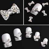 350buy 20x 3D Clear Alloy Rhinestones Bow Tie Nail Art DIY Decorations
