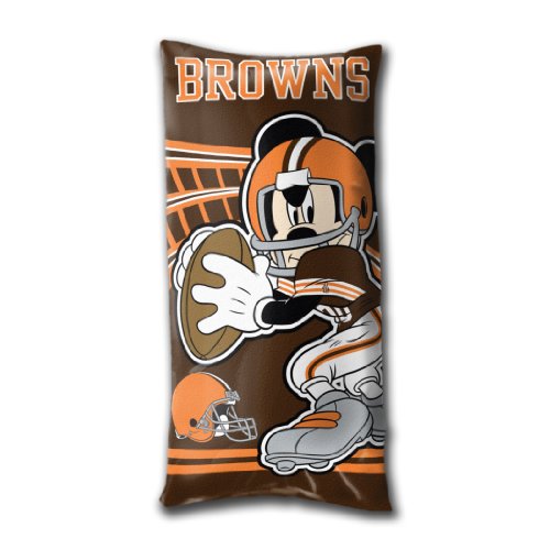 Disney/NFL Cleveland Browns Mickey Mouse Fold-Up Body Pillow