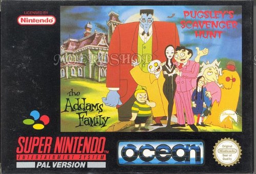 Childrens Toyshop  Video Games : The Addams Family Pugsley's Savenger Hunt Super Nintendo Snes
