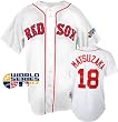 Daisuke Matsuzaka White Majestic Home 2007 World Series Replica Boston Red Sox Jersey