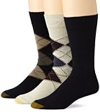 Gold Toe Mens Argyle Texture 3 Pack