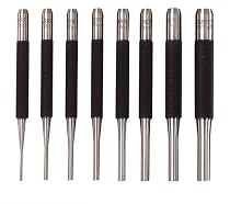 Starrett S565PC Set of Eight Drive Pin Punches (1/16-Inch, 3/32-Inch, 1/8-Inch, 5/32-Inch, 3/16-Inch. 7/32-Inch, 1/4-Inch, 5/16-Inch) in Protective Vinyl Case