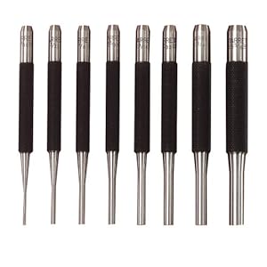Starrett S565PC Drive Pin Punch Set (8 Pieces)