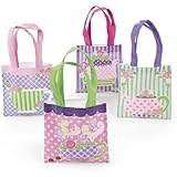 Tea Party Tote Bag Assortment (1 dz)