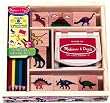 Magnetic Dinosaur Rubber Stamp Set by Melissa and Doug
