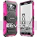 Evocel® Galaxy S7 Edge [New Generation] Rugged Holster Dual Layer Case [Kickstand][Belt Swivel Clip] For Samsung Galaxy S7 Edge (SM-G935 / 2016 Release) - Retail Packaging, Pink (EVO-SAMG935-XX05)